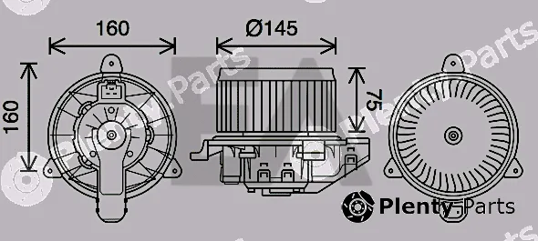 Eaclima 42A22014 — Electric Motor, interior blower