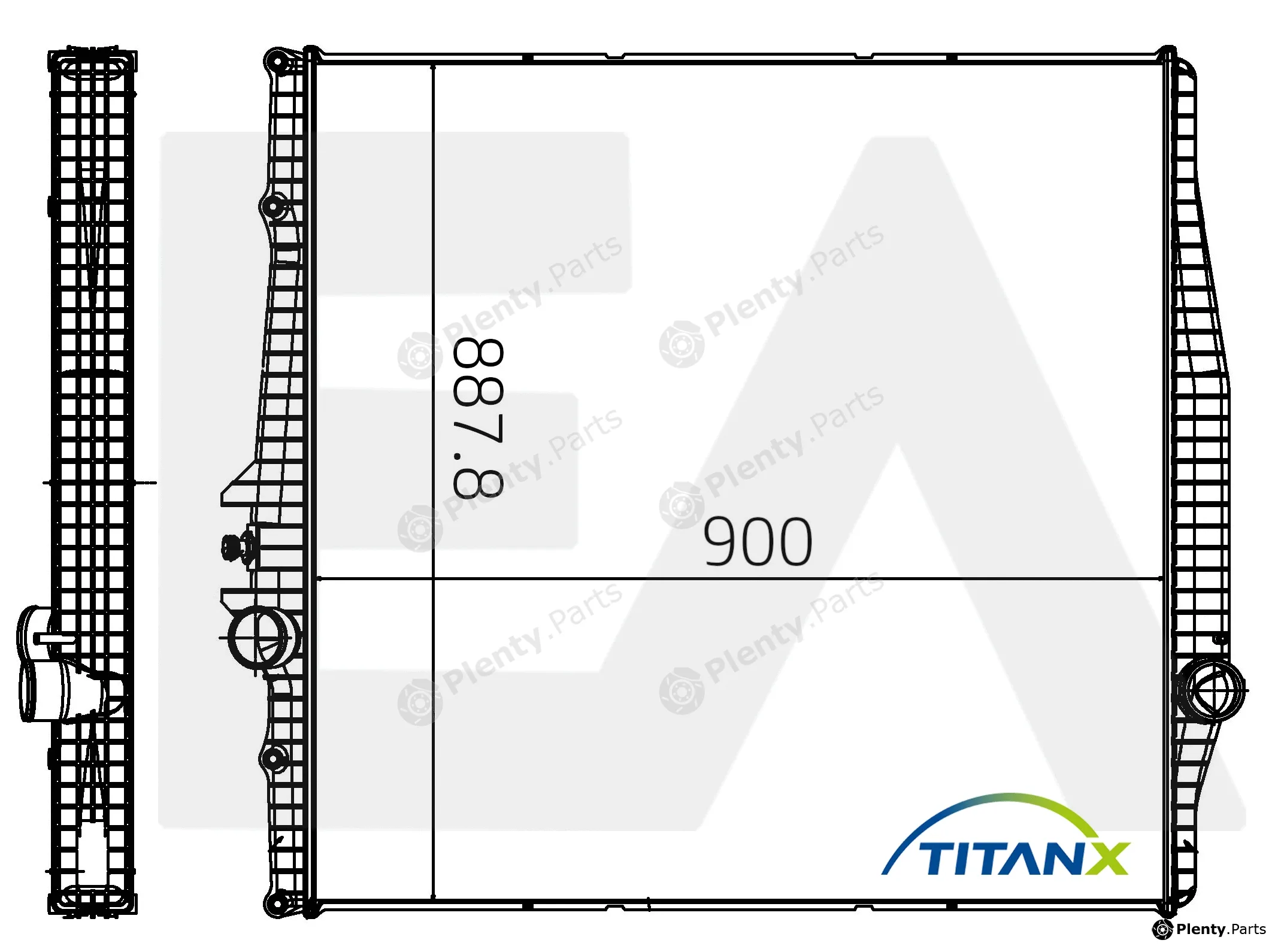 Eaclima 31R76008T — Radiator, engine cooling