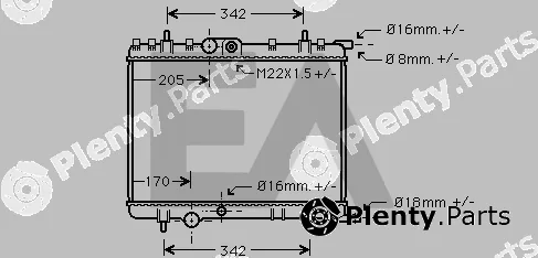 Eaclima 31R55052 — Radiator, engine cooling