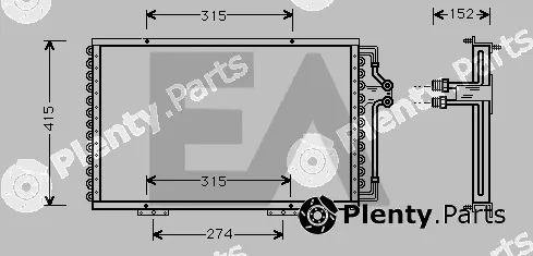Eaclima 30C60012 — Condenser, air conditioning