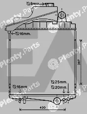 Eaclima 31R32010 — Radiator, engine cooling