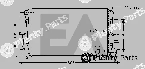Eaclima 31R50003 — Radiator, engine cooling