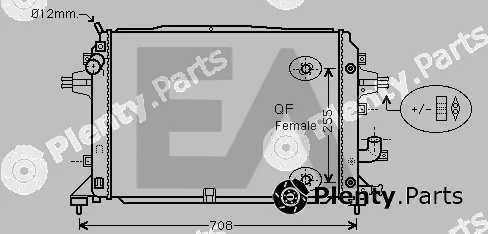Eaclima 31R54221 — Radiator, engine cooling