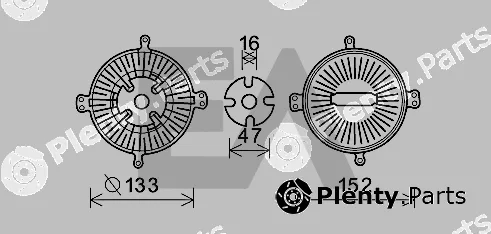 Eaclima 35C50D27 — Fan Wheel, engine cooling