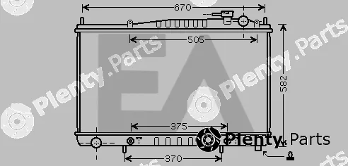Eaclima 31R18091 — Radiator, engine cooling