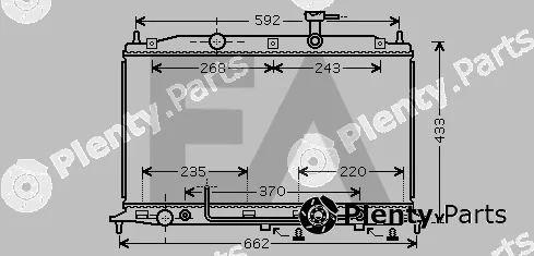 Eaclima 31R28138 — Radiator, engine cooling