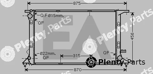 Eaclima 31R02100 — Radiator, engine cooling