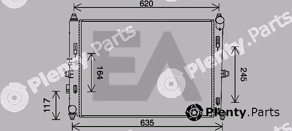 Eaclima 31R52126 — Radiator, engine cooling
