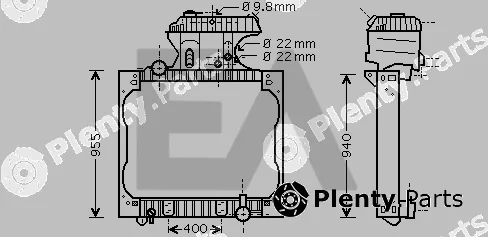 Eaclima 31R47018 — Radiator, engine cooling