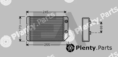 Eaclima 45C54024 — Heat Exchanger, interior heating