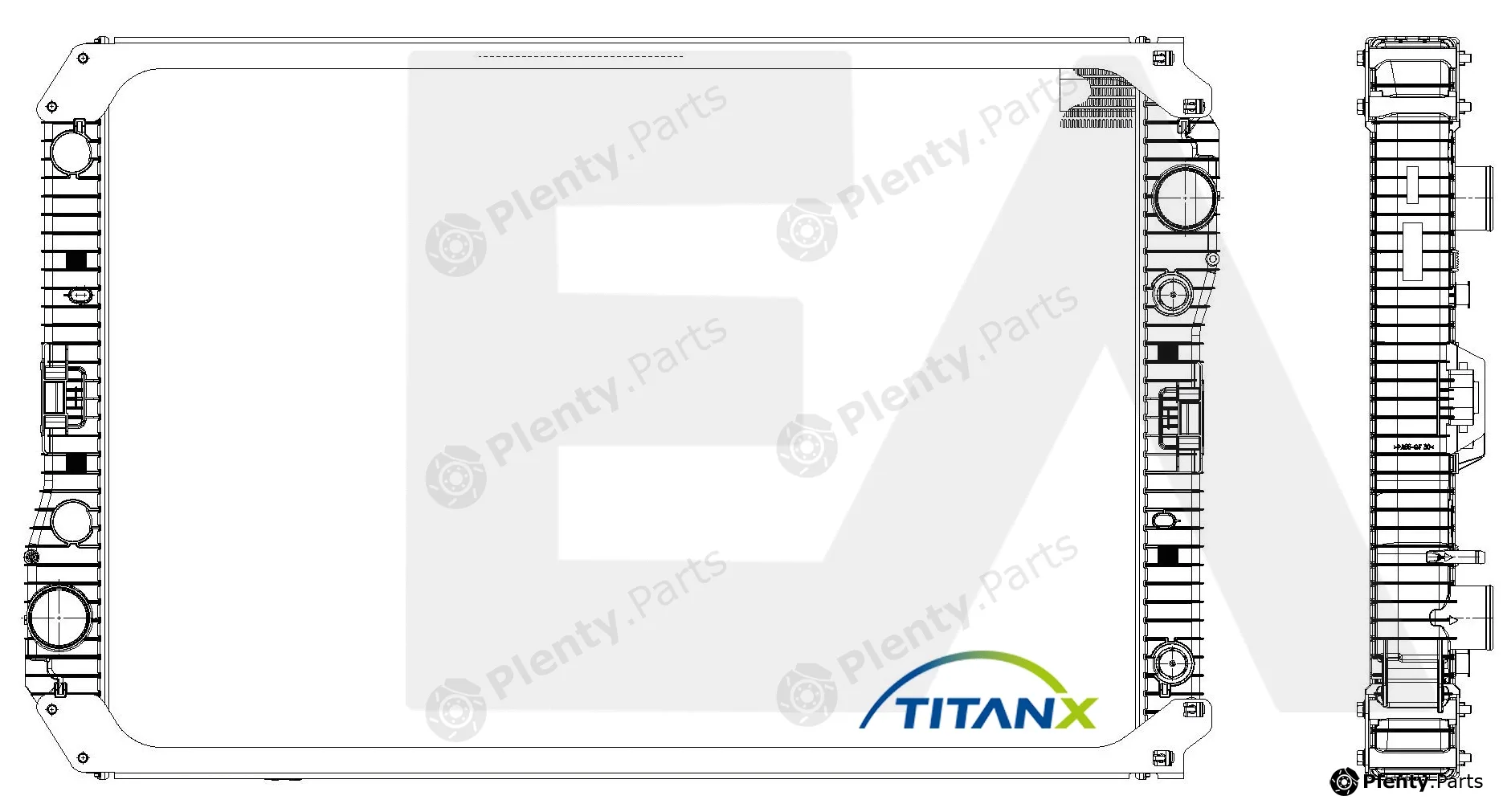 Eaclima 31R45053T — Radiator, engine cooling