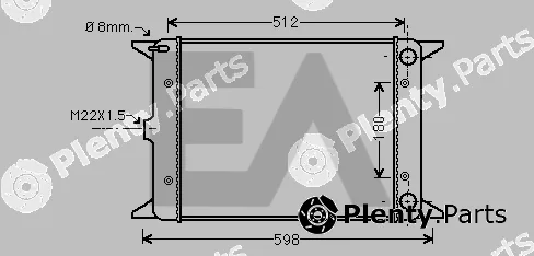 Eaclima 31R77007 — Radiator, engine cooling