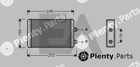 Eaclima 45C25018 — Heat Exchanger, interior heating