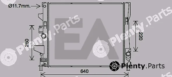 Eaclima 31R22107 — Radiator, engine cooling
