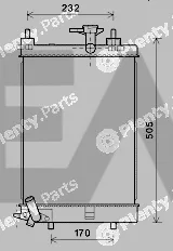Eaclima 31R19044 — Radiator, engine cooling