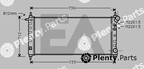 Eaclima 31R54186 — Radiator, engine cooling