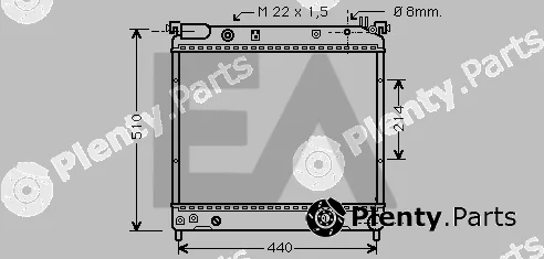 Eaclima 31R69024 — Radiator, engine cooling