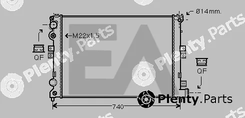 Eaclima 31R10059 — Radiator, engine cooling