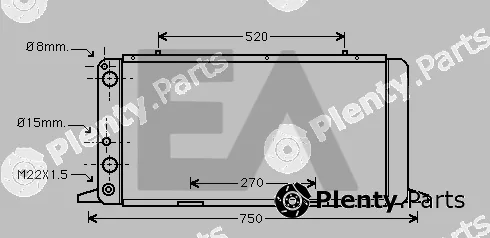 Eaclima 31R02020 — Radiator, engine cooling
