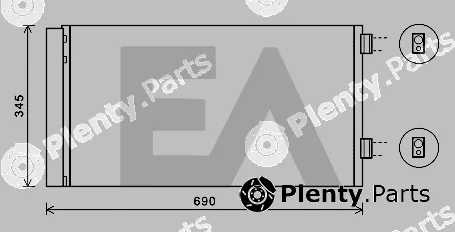 Eaclima 30C07037 — Condenser, air conditioning