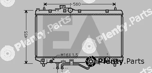 Eaclima 31R71222 — Radiator, engine cooling