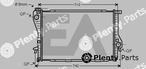 Eaclima 31R07142 — Radiator, engine cooling