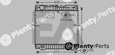 Eaclima 31R47011 — Radiator, engine cooling