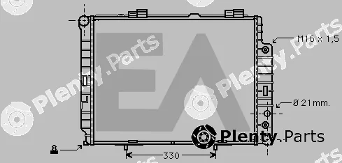 Eaclima 31R50151 — Radiator, engine cooling