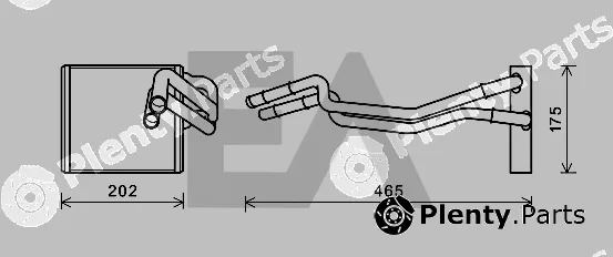 Eaclima 45C22032 — Heat Exchanger, interior heating