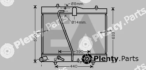 Eaclima 31R71312 — Radiator, engine cooling