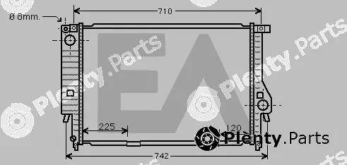 Eaclima 31R07073 — Radiator, engine cooling