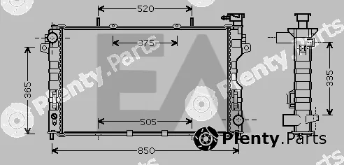 Eaclima 31R12019 — Radiator, engine cooling