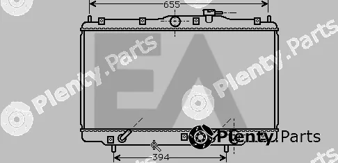 Eaclima 31R26034 — Radiator, engine cooling