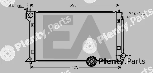 Eaclima 31R71309 — Radiator, engine cooling