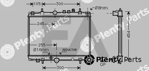 Eaclima 31R55041 — Radiator, engine cooling