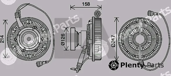 Eaclima 35C76D05 — Fan Wheel, engine cooling