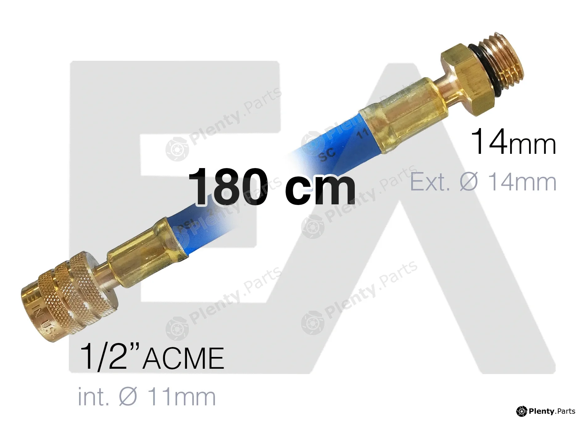 Eaclima 19M0018 — Filler Hose, air conditioning service unit