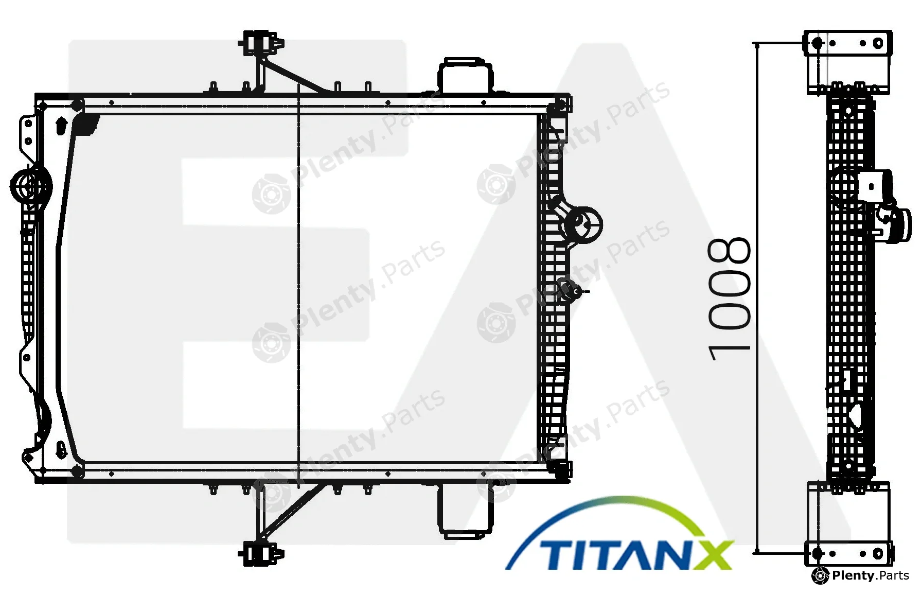 Eaclima 31R76020T — Radiator, engine cooling