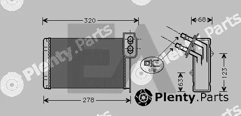 Eaclima 45C60023 — Heat Exchanger, interior heating