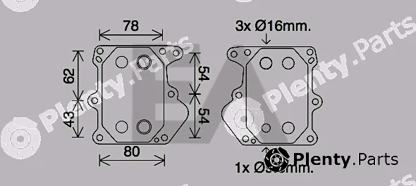 Eaclima 37G22006 — Oil Cooler, engine oil