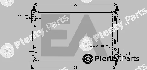 Eaclima 31R54213 — Radiator, engine cooling