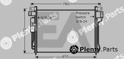 Eaclima 30C18063 — Condenser, air conditioning