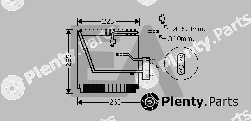 Eaclima 43B26003 — Evaporator, air conditioning