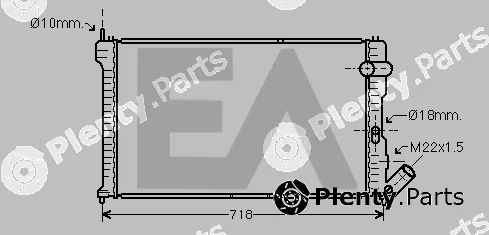 Eaclima 31R10014 — Radiator, engine cooling