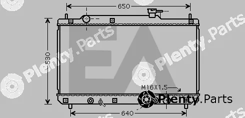 Eaclima 31R71225 — Radiator, engine cooling
