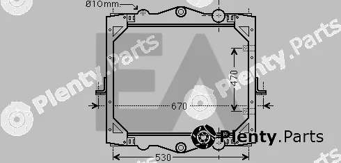 Eaclima 31R16019 — Radiator, engine cooling