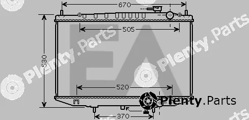 Eaclima 31R18120 — Radiator, engine cooling