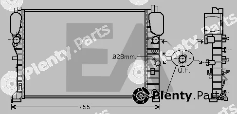 Eaclima 31R50177 — Radiator, engine cooling