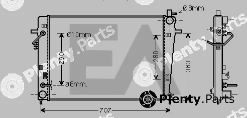 Eaclima 31R28067 — Radiator, engine cooling