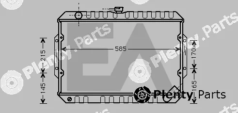 Eaclima 31R51022 — Radiator, engine cooling